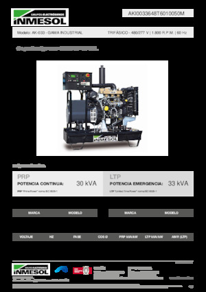 Дизелови генератори INMESOL AK-033