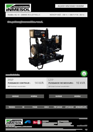 Дизелови генератори INMESOL AQ-16