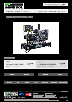 Дизелови генератори INMESOL AR-7