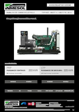 Дизелови генератори INMESOL AV-225