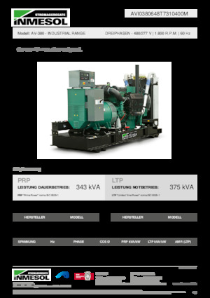 Дизелови генератори INMESOL AV-380