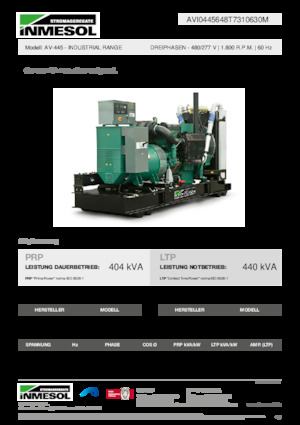 Дизелови генератори INMESOL AV-445