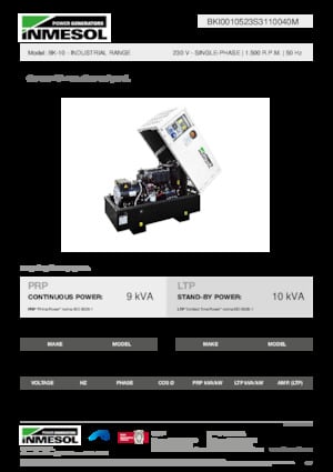 Дизелови генератори INMESOL BK-10