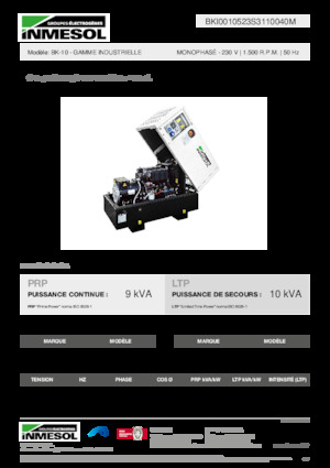 Дизелови генератори INMESOL BK-10