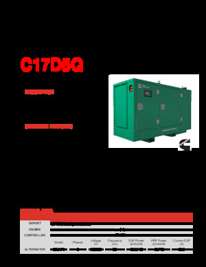 Дизелови генератори Cummins C17D5Q