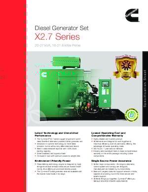 Дизелови генератори Cummins C25D5P