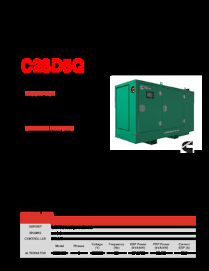 Дизелови генератори Cummins C28D5Q