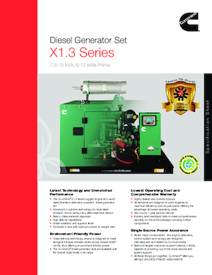 Дизелови генератори Cummins C10D5P