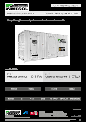 Дизелови генератори INMESOL CC-1100