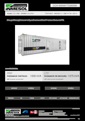 Дизелови генератори INMESOL CC-1400