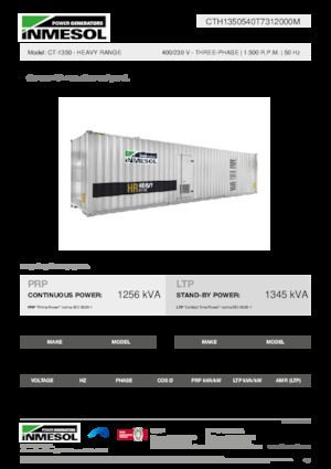 Дизелови генератори INMESOL CT-1350