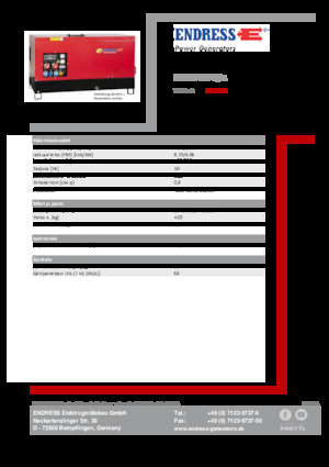 Дизелови генератори Endress ESE 10 YW-B/A 