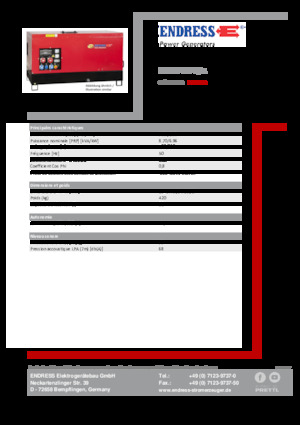 Дизелови генератори Endress ESE 10 YW-B/A 