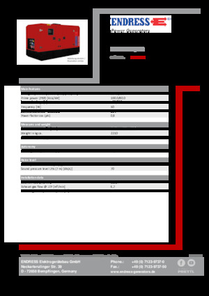 Дизелови генератори Endress ESE 100 IW/MS