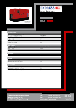 Дизелови генератори Endress ESE 100 IW/MS