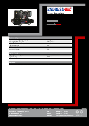 Дизелови генератори Endress ESE 110 IW