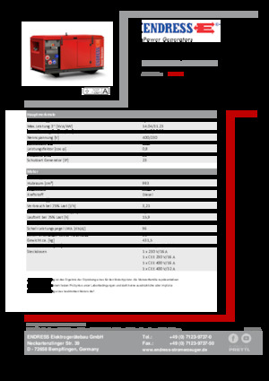 Дизелови генератори Endress ESE 1306 DYS-GT ES ISO DI