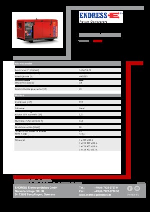 Дизелови генератори Endress ESE 1306 DYS-GT ES ISO DI