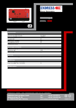 Дизелови генератори Endress ESE 135 IW/AS