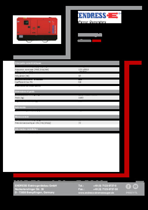 Дизелови генератори Endress ESE 135 IW/AS