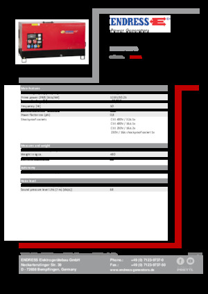 Дизелови генератори Endress ESE 15 YW-B