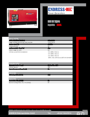 Дизелови генератори Endress ESE 15 YW-B