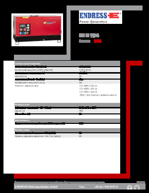 Дизелови генератори Endress ESE 15 YW-B