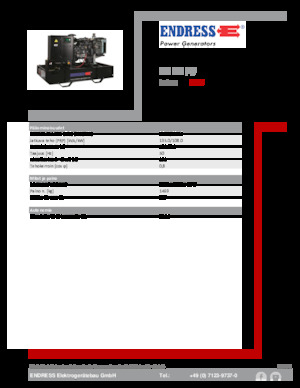 Дизелови генератори Endress ESE 150 PW 
