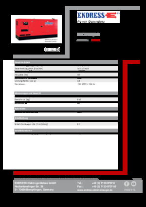 Дизелови генератори Endress ESE 20 YW/AS 