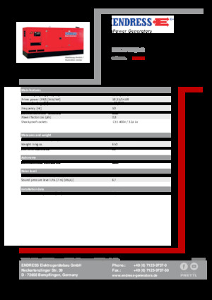 Дизелови генератори Endress ESE 20 YW/AS 