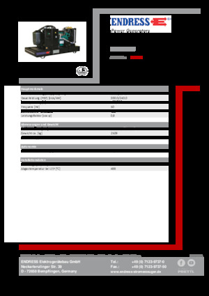 Дизелови генератори Endress ESE 330 IW