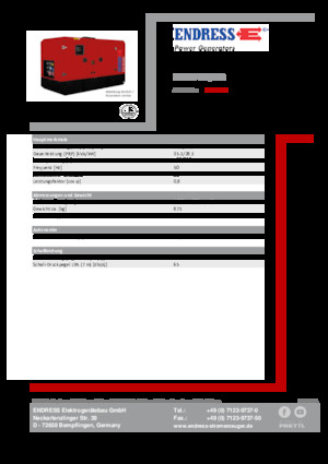 Дизелови генератори Endress ESE 35 YW/MS