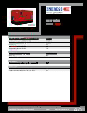 Дизелови генератори Endress ESE 45 YW/MS