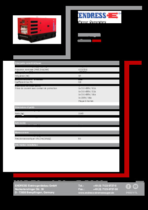 Дизелови генератори Endress ESE 45 YW/RS