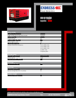 Дизелови генератори Endress ESE 45 YW/RS