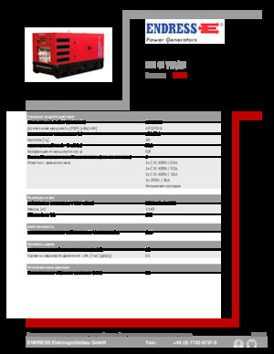 Дизелови генератори Endress ESE 45 YW/RS
