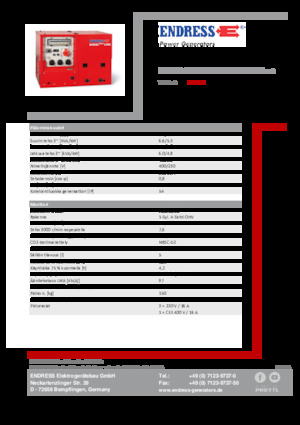 Бензинови генератори Endress ESE 608 DHG ES DI ISO Duplex Silent