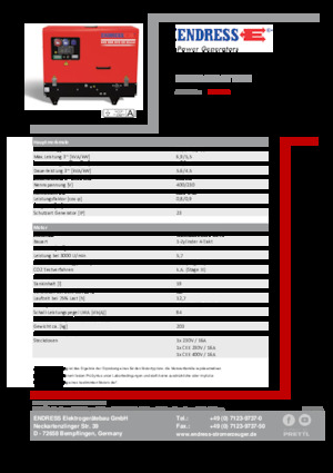 Бензинови генератори Endress ESE 608 DYS-GT ES DI