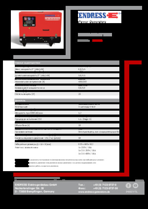 Бензинови генератори Endress ESE 608 DYS-GT ES DI