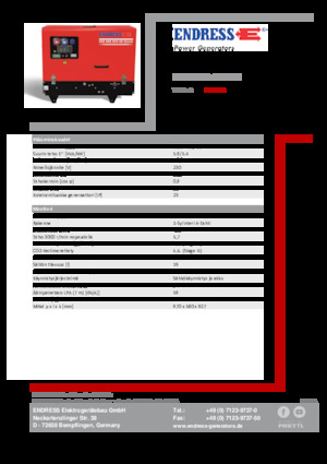 Бензинови генератори Endress ESE 608 YS-GT ES DI