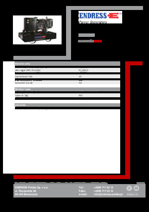 Дизелови генератори Endress ESE 90 IW