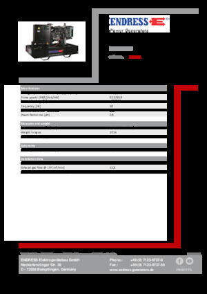 Дизелови генератори Endress ESE 90 PW 