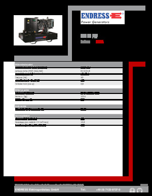 Дизелови генератори Endress ESE 90 PW 