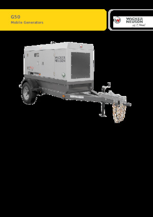 Дизелови генератори Wacker Neuson G50