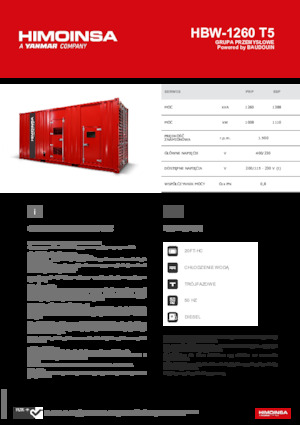 Дизелови генератори HIMOINSA HBW-1260 T5