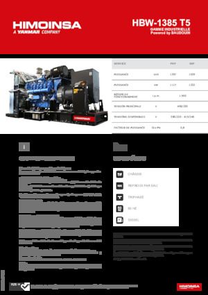 Дизелови генератори HIMOINSA HBW-1385 T5