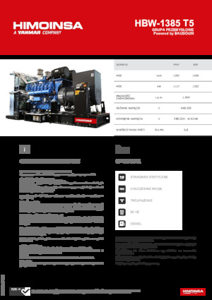 Дизелови генератори HIMOINSA HBW-1385 T5