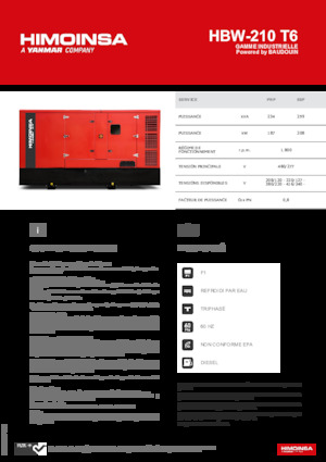 Дизелови генератори HIMOINSA HBW-210 T6
