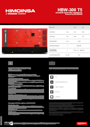 Дизелови генератори HIMOINSA HBW-300 T5
