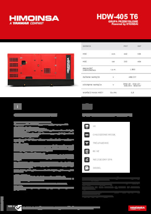 Дизелови генератори HIMOINSA HDW-405 T6
